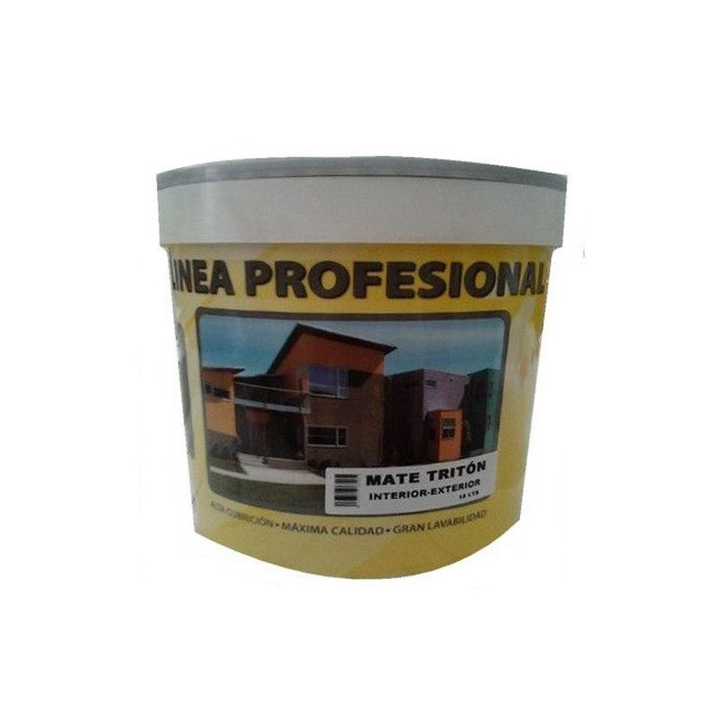 PINTURA PETREA TRITON BLANCA 13 LITROS