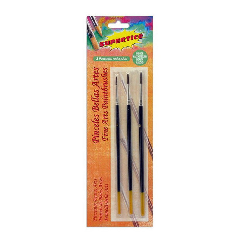 PINCELES BELLAS ARTES BLISTER 3 UND