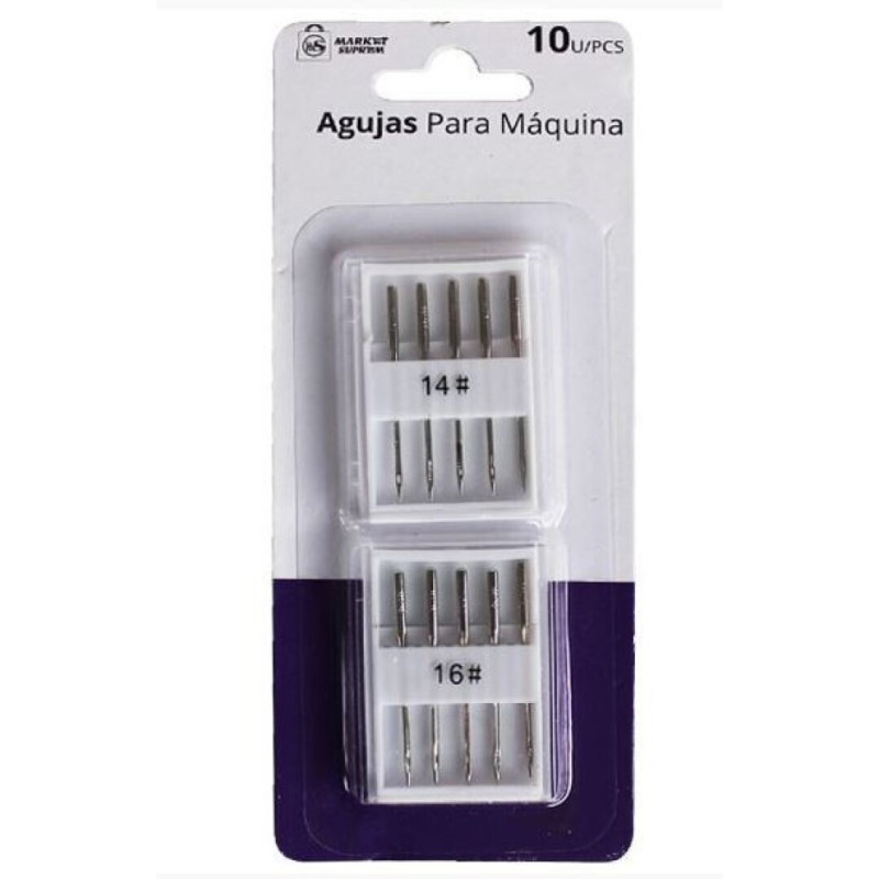 AGUJAS MAQUINA COSER 10 UNIDADES