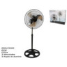 VENTILADOR PIE 45 CM 60W ASPAS NEGRAS