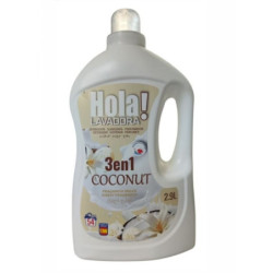 DETERGENTE LIQUIDO HOLA! 54 LAVADOS COCONUT