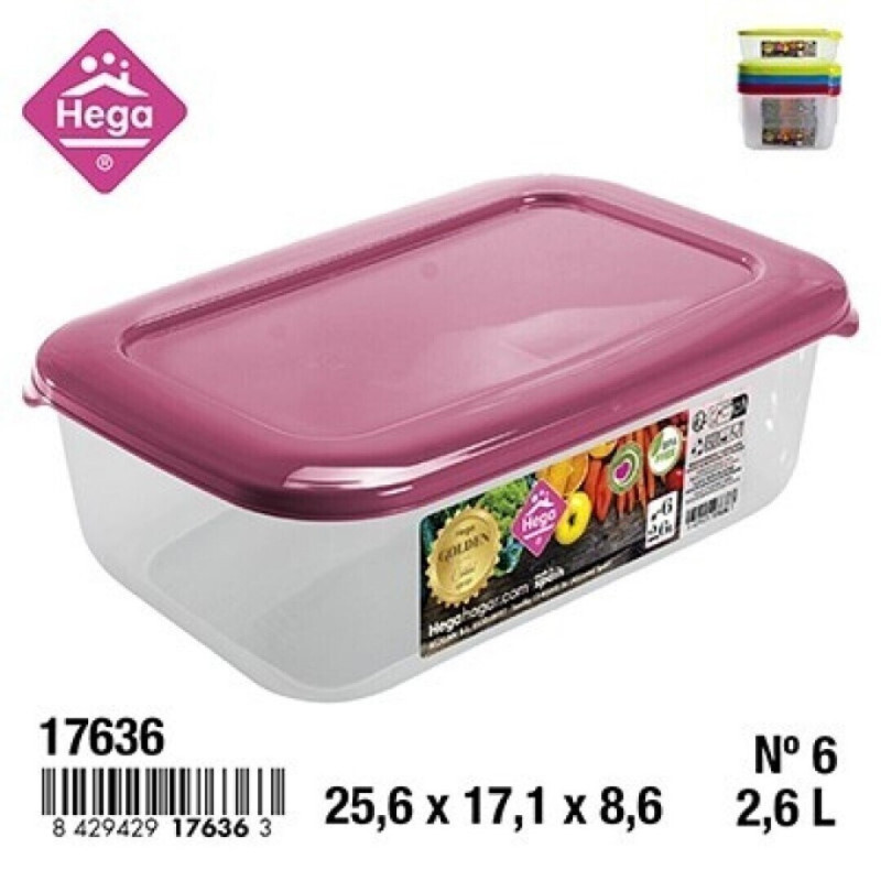 FIAMBRERA HEGA GOLDEN RECTANGULAR 2,6 L