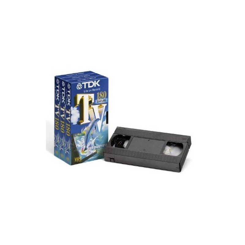 CINTA DE VIDEO VHS TDK 180 MINUTOS (3 HORAS)