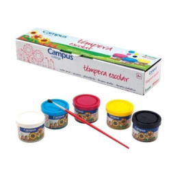 TEMPERAS CAMPUS 40 ML CAJA 5 COLORES