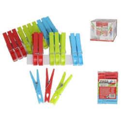 PINZAS ROPA PLASTICO 7,4x1x1,8 CM