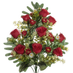 RAMO ENCARADO ROSA HORTENSIA  ROJO 7664