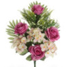RAMO ENCARADO ROSA HORTENSIA FUCSIA 7664