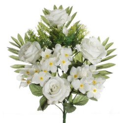 RAMO ENCARADO ROSA HORTENSIA BLANCO 7664