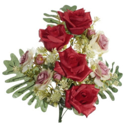 RAMO ENCARADO ROSAS ROJO 5658