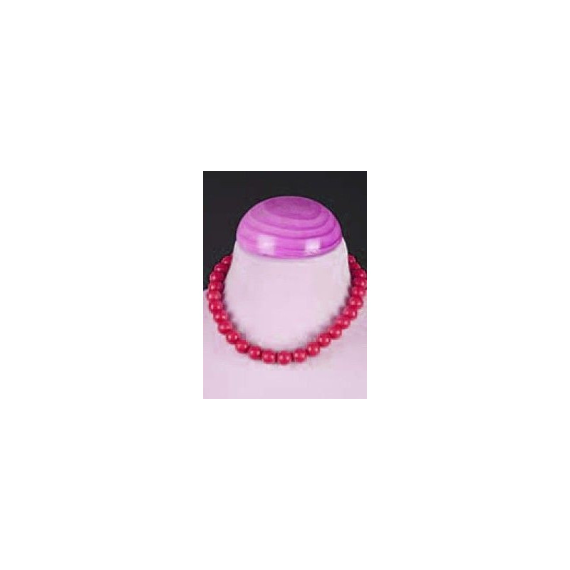 COLLAR PLASTICO NIÑA CORTO 40 CM ROJO B/IGUALES