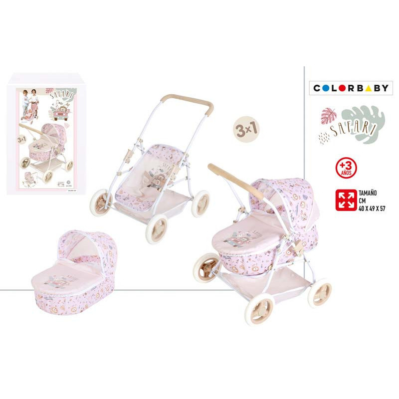 COCHE CAPOTA SAFARI 3 EN 1