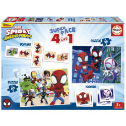 SUPERPACK 4 EN 1 SPIDEY Y SUS INCREÍBLES AMIGOS