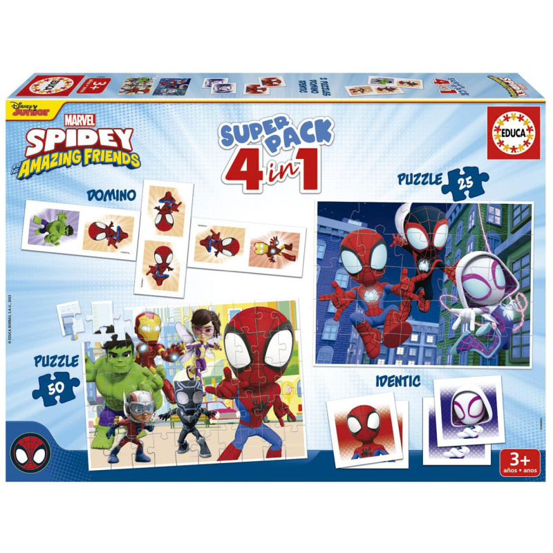SUPERPACK 4 EN 1 SPIDEY Y SUS INCREÍBLES AMIGOS
