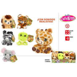 PELUCHE CUTEKINS JUNGLE BUDDIES CON SONIDOS 12 CM