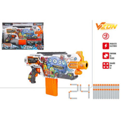 PISTOLA V-ZON SKIN ELECTRICA CON 24 DARDOS 43 CM