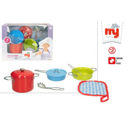 SET COCINA METAL MY HOME 8 PIEZAS +3A