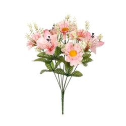 RAMO MINI GERBERA ASTROMELIA ROSA