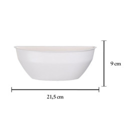 JARDINERA PLASTICO OVAL 21,5x6x9 CM