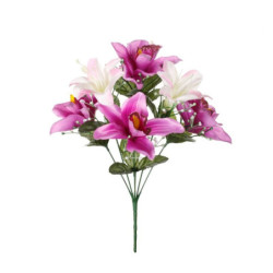 RAMO ORQUIDEA LILIUM LILA