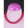 COLLAR PLASTICO NIÑA CORTO 40 CM ROJO B/IGUALES