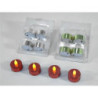 SET 4 VELAS TE ELECTRONICAS BRILLO 3,5X4 CM