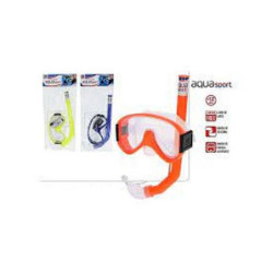 GAFAS BUZO Y TUBON ADULTO AQUA SPORT COLOR