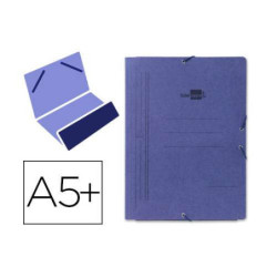 CARPETA A5 CARTÓN AZUL