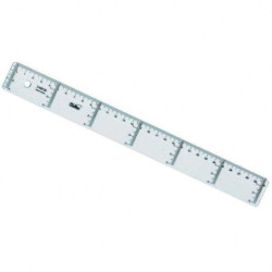 REGLA PLASTICO SAFTA 30 CM