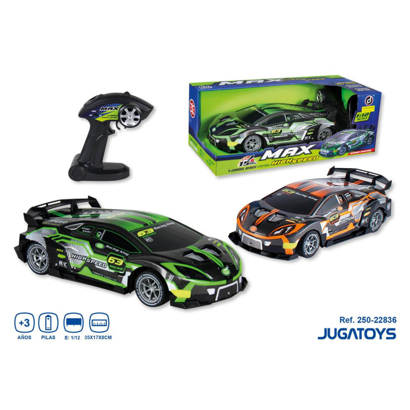 COCHE RC 1:12 HIGH SPEED CON BATERÍA Y USB