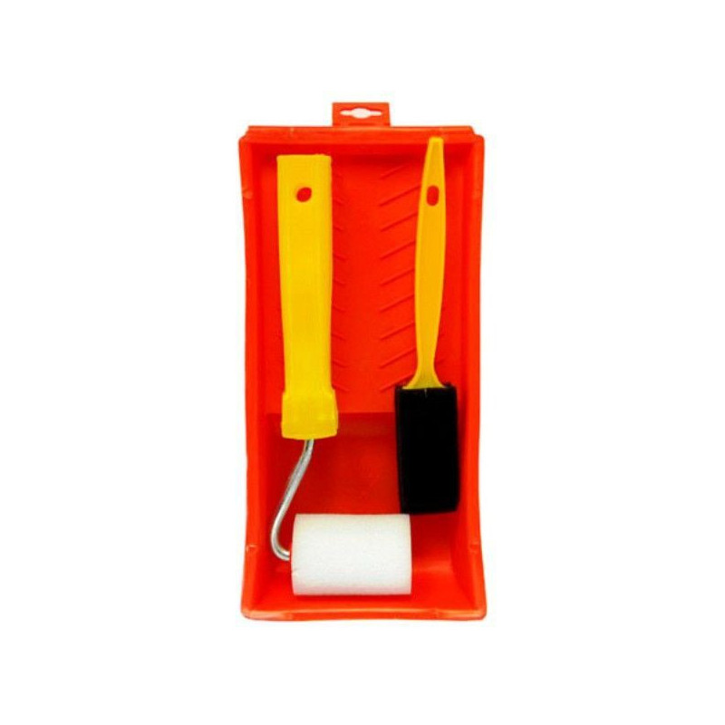 RODILLO ESPUMA 5 CM CON BANDEJA Y PINCEL