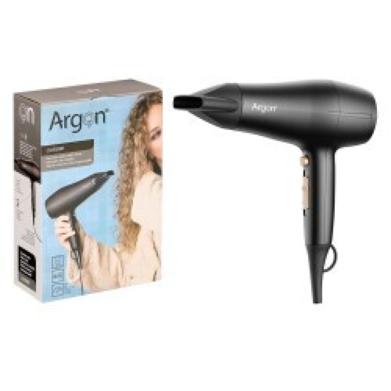 SECADOR PELO NEGRO DORADO MATE 2200W