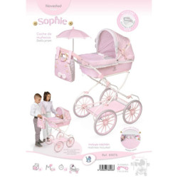 COCHE MUÑECA DC 81075 CON SOMBRILLA Y BOLSO