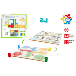 JUEGO PARCHIS Y OCA CB CON TABLERO DE MADERA