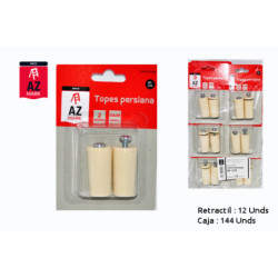 TOPES PERSIANA BLISTER 2 UNIDADES BEIG