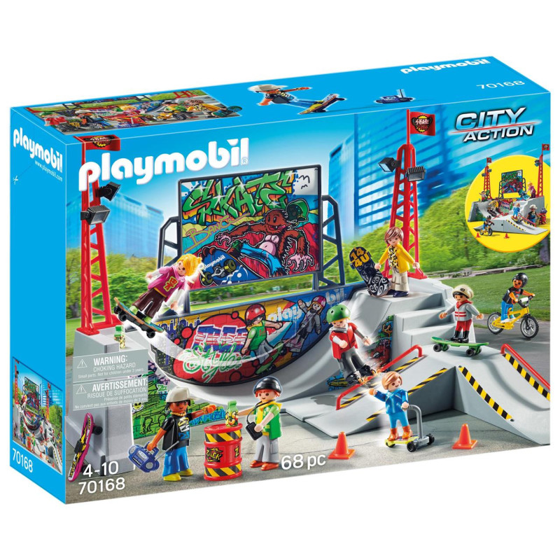 PLAYMOBIL CITY ACTION 70168 PISTA SKATE PARK