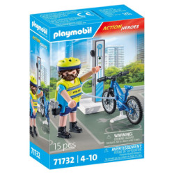 PLAYMOBIL CITY ACTION 71732 PATRULLA EN BICICLETA