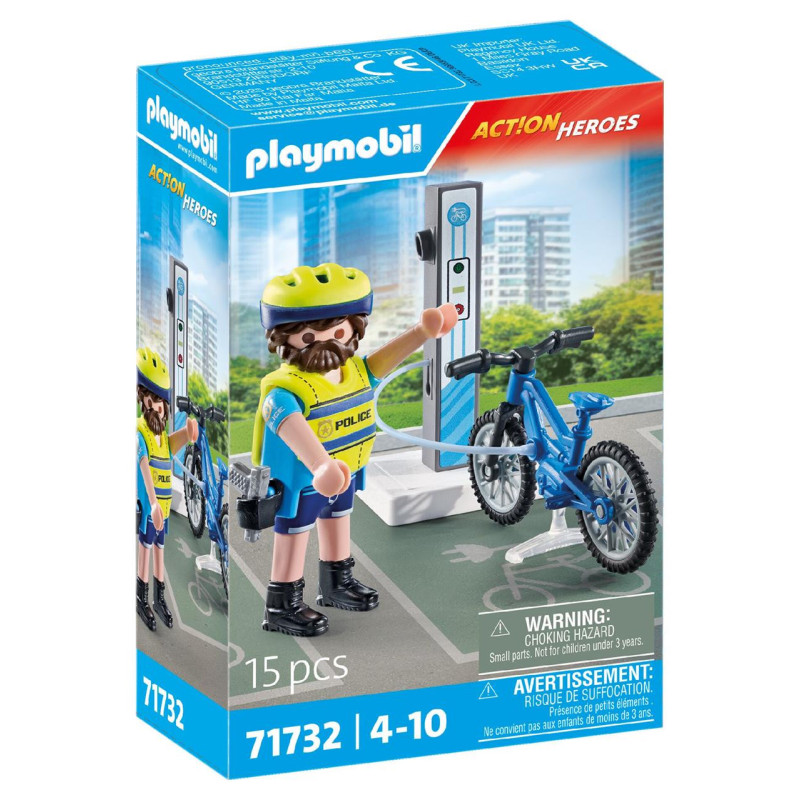 PLAYMOBIL CITY ACTION 71732 PATRULLA EN BICICLETA