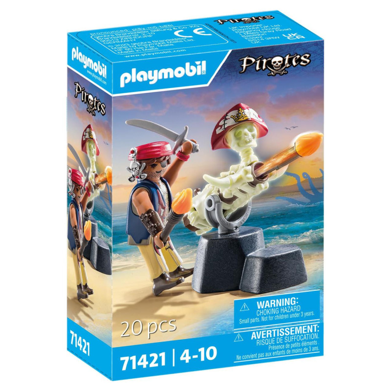 PLAYMOBIL PIRATES 71418 ARTILLERO PIRATA