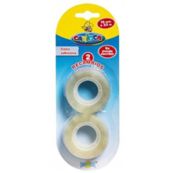 CINTA ADHESIVA CARIOCA BLISTER 2 UNIDADES