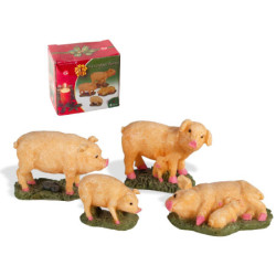 BELEN FIGURA RESINA ANIMALES DEL PORTAL 3 UNIDADES