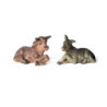 BELEN FIGURA RESINA BUEY Y BURRO