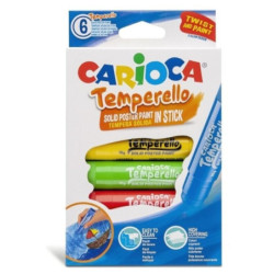 TEMPERA SOLIDA CARIOCA CAJA 6 UNIDADES