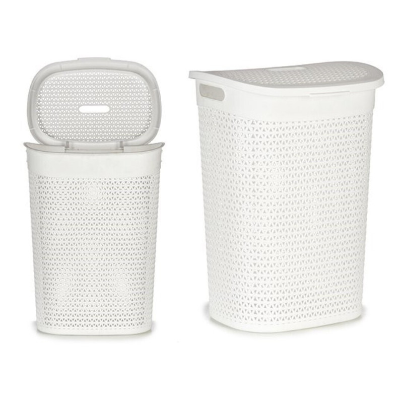 PONGOTODO PLASTICO 60 L RASTAN BLANCO