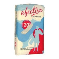 COMPRESAS AFECTIVA EXTRAPLANA BOLSA 20 UNIDADES