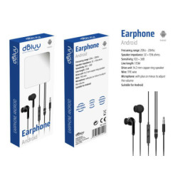AURICULAR NEGRO CABLE DBLUE