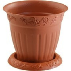 MACETA PLASTICO HEGA 16 CM CON PLATO