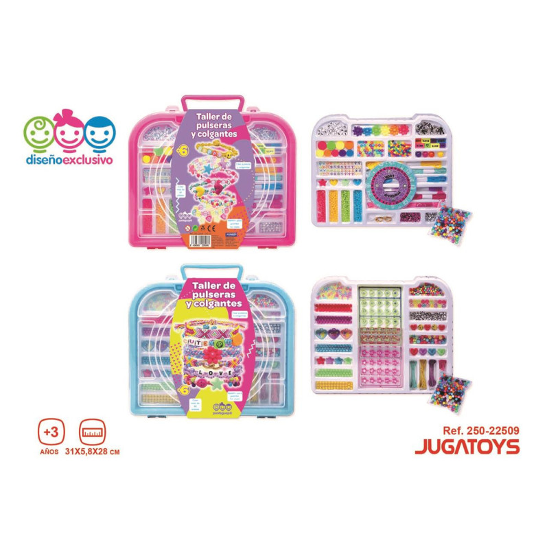 Maletín crea pulseras con accesorios 31x5'8x28cm  - Modelos surtidos