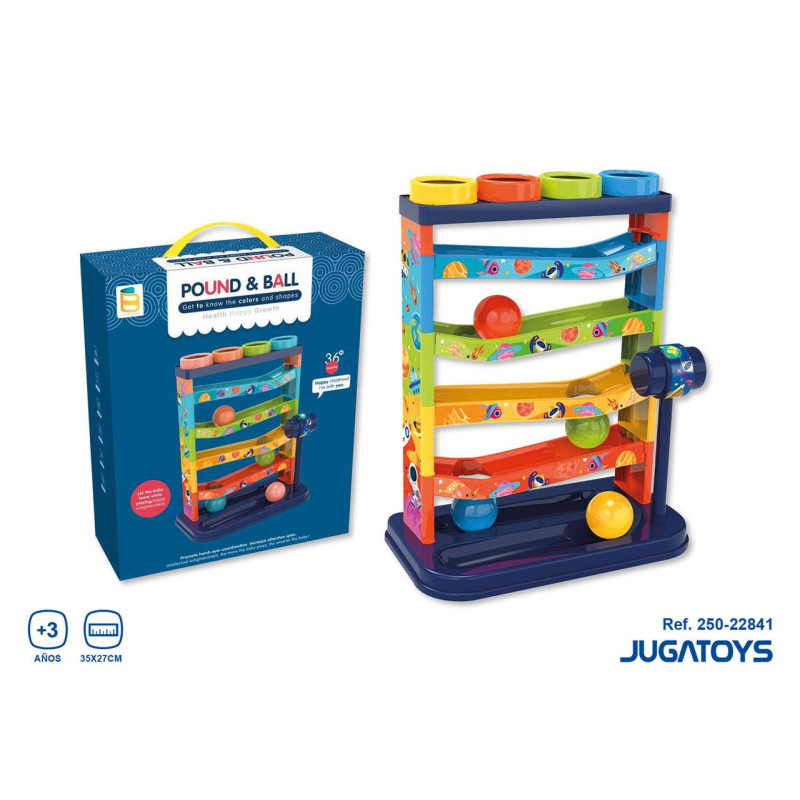 Torre de bolas encajables con accesorios 35x27cm