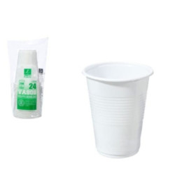 VASO REUTIL BLANCO 220 ML 24 U