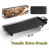 PLANCHA GRILL ELECTRICO 66x28 CM 1500W
